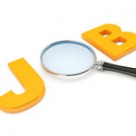 Job Search. 3D image of letters